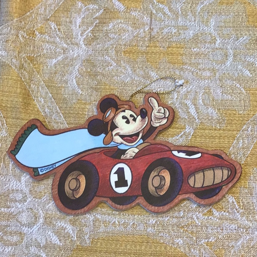 Mickey Mouse Disney Vintage ornament wood , excellent